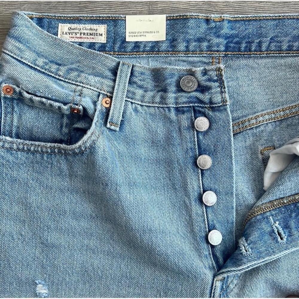 Levi's 501 denim
button fly Jeans side split Straight leg size 32 × 30 Revolve - Picture 6 of 13
